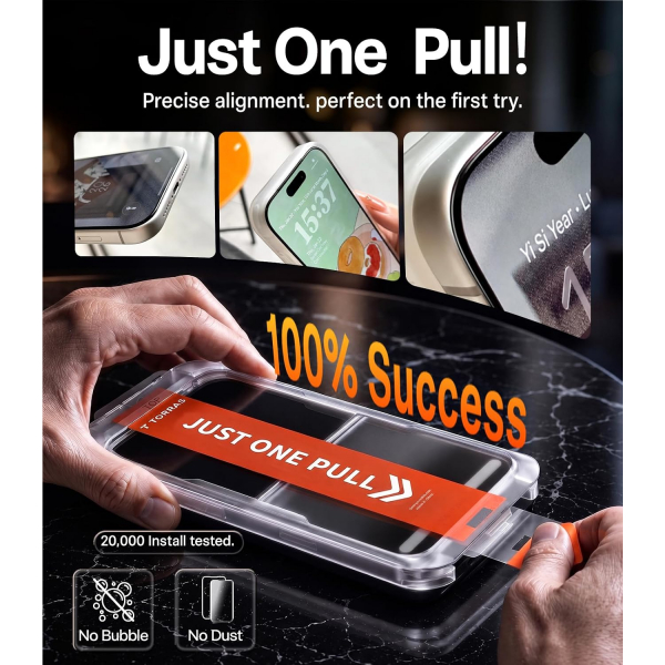 TORRAS Unbreakable iPhone 18 Pro Cam Ekran Koruyucu