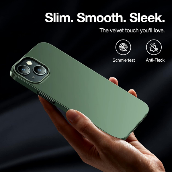 TORRAS iPhone 13 Mini Tam Korumal� Mat K�l�f-Green