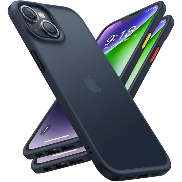 TORRAS iPhone 14 Darbeye Dayan�kl� K�l�f-Frosted Black