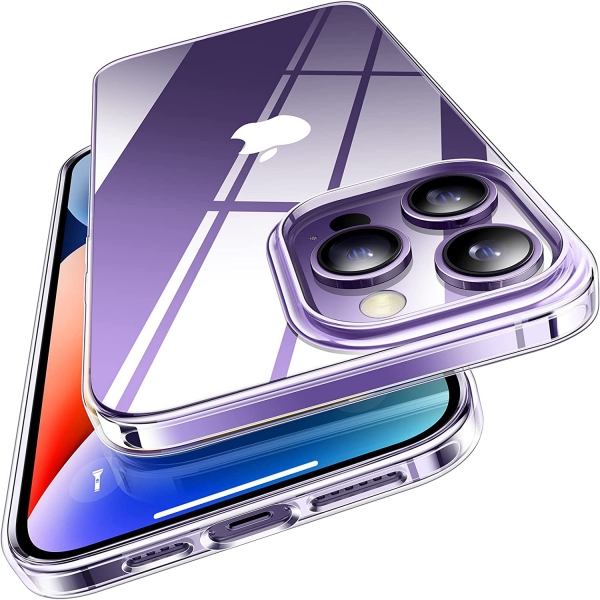 TORRAS iPhone 14 Pro Darbeye Dayanıklı Kılıf (Kristal)-Clear