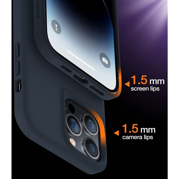 TORRAS iPhone 14 Pro Max Kickstand Silikon Klf (MIL-STD-810G)