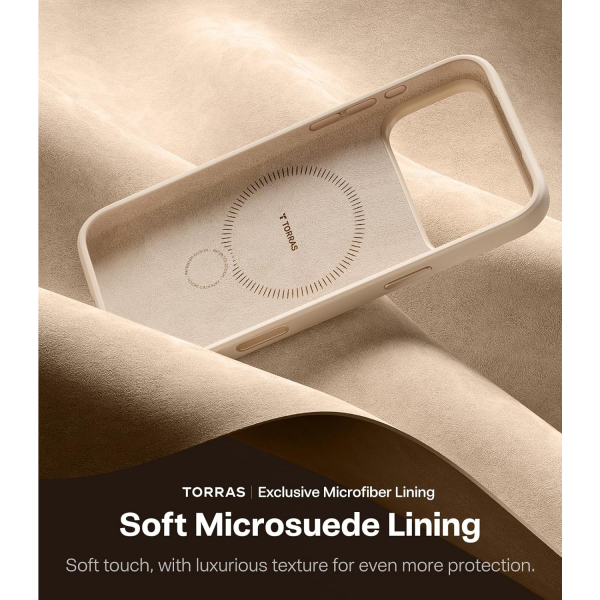 TORRAS iPhone 17 Pro Max Q3 Silikon Klf-Dune Beige