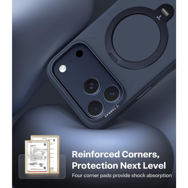 TORRAS iPhone 17 Pro Max Q3 Silikon Klf-Deep Blue