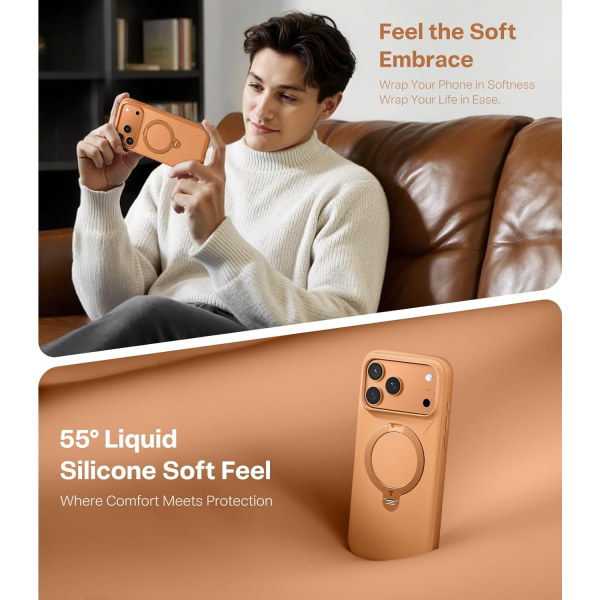 TORRAS iPhone 17 Pro Max Q3 Silikon Klf-Cosmic Orange
