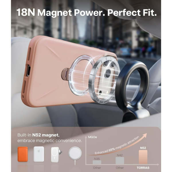 TORRAS iPhone 17 Pro Max Q3 Silikon Klf-Bliss Pink