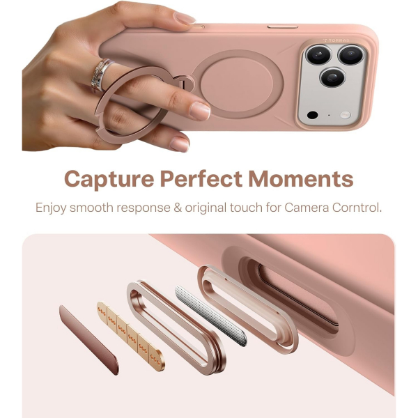 TORRAS iPhone 17 Pro Max Q3 Silikon Klf-Bliss Pink