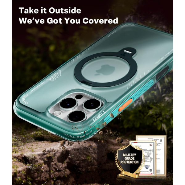 TORRAS iPhone 16 Pro Ostand Q3 Air K�l�f-Glacier Sprint