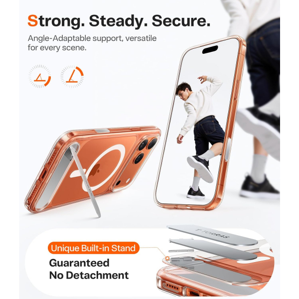 TORRAS iPhone 17 Pro Max Manyetik Klf-Clear