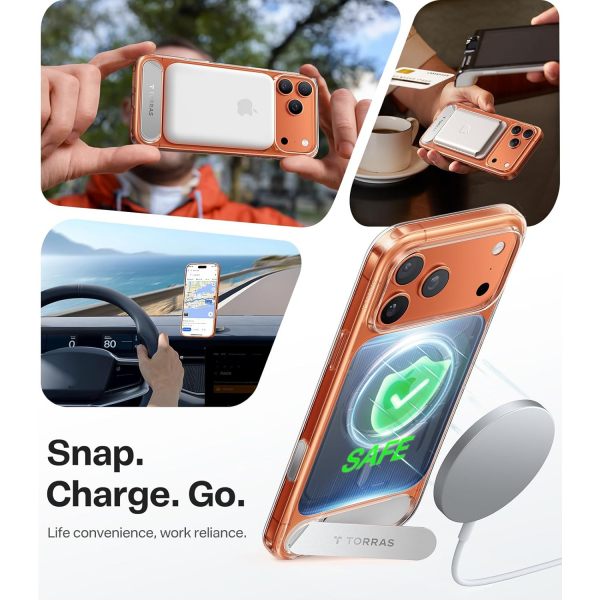 TORRAS iPhone 17 Pro Max Manyetik Klf-Clear