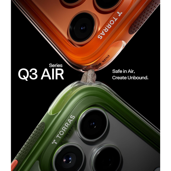 TORRAS iPhone 17 Pro Max Ostand Q3 Air K�l�f-EverGreen
