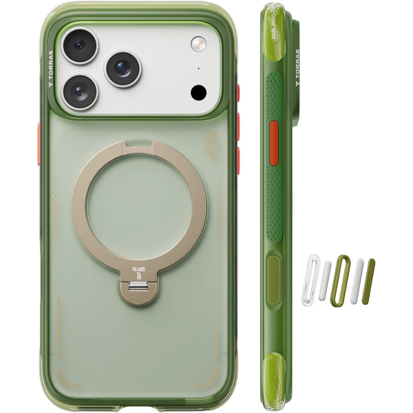 TORRAS iPhone 17 Pro Max Ostand Q3 Air K�l�f-EverGreen