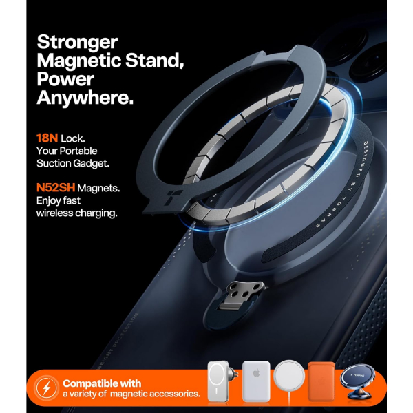 TORRAS iPhone 17 Pro Ostand Q3 Air Klf-Deep Blue