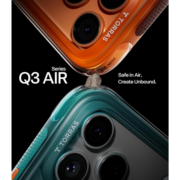 TORRAS iPhone 17 Pro Ostand Q3 Air Klf-Glacier Sprint