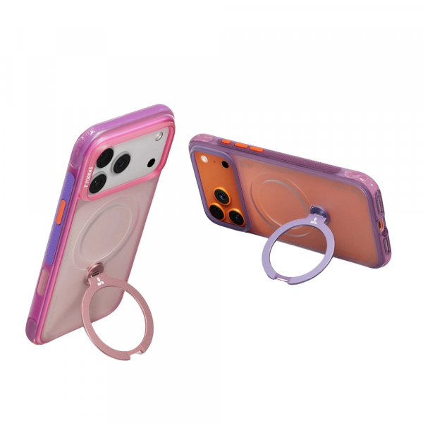 TORRAS iPhone 17 Pro Ostand Q3 Air K�l�f-Neon Pink