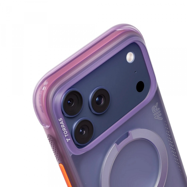 TORRAS iPhone 17 Pro Ostand Q3 Air K�l�f-Aurora Purple