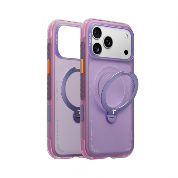 TORRAS iPhone 17 Pro Ostand Q3 Air K�l�f-Aurora Purple