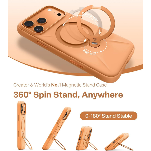 TORRAS iPhone 17 Pro Q3 Silikon Klf-Orange