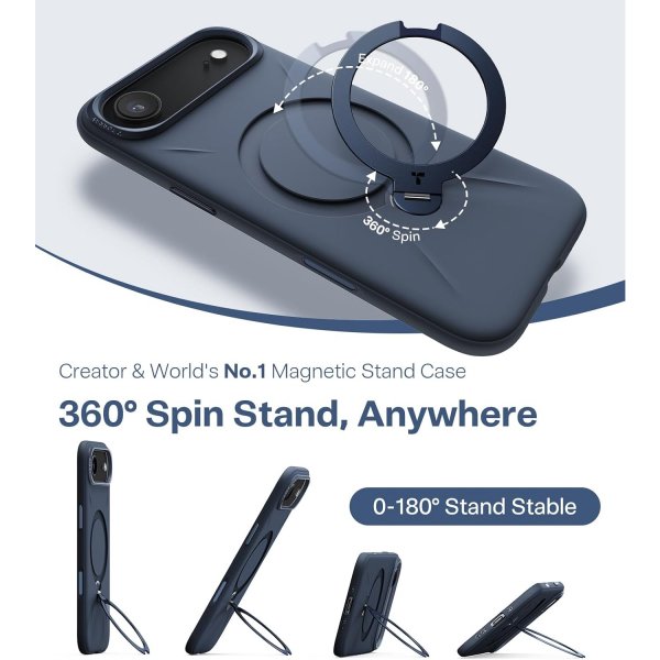 TORRAS iPhone Air Q3 Silikon Klf-Deep Blue
