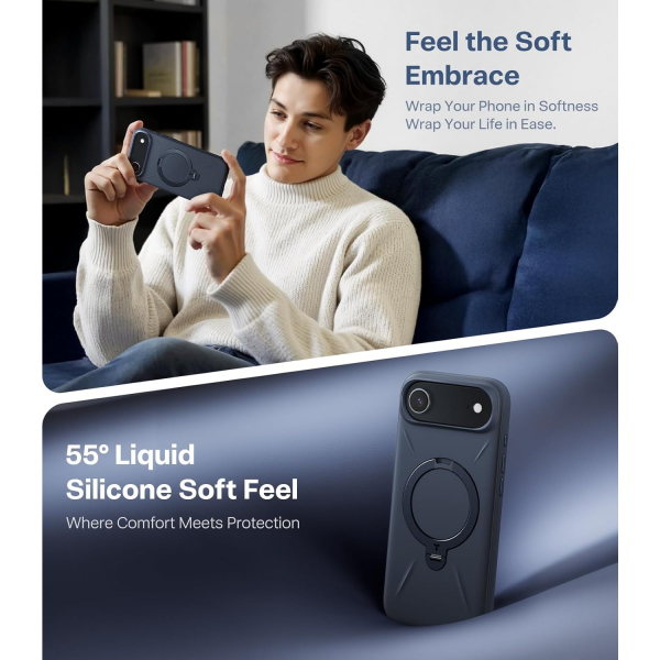 TORRAS iPhone Air Q3 Silikon Klf-Deep Blue