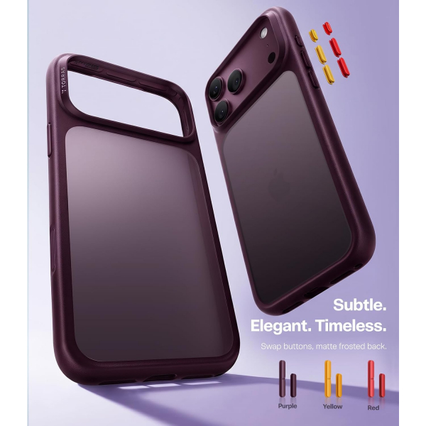 TORRAS iPhone 18 Pro Max Darbeye Dayan�kl� K�l�f-Burgundy