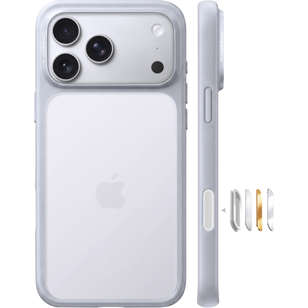 TORRAS iPhone 18 Pro Max Darbeye Dayan�kl� K�l�f-Silver Grey