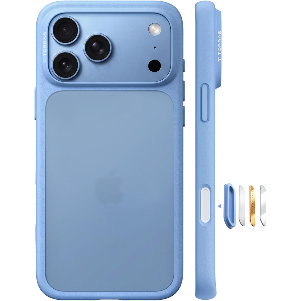 TORRAS iPhone 18 Pro Max Darbeye Dayan�kl� K�l�f-Glacier Blue