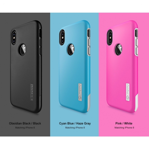 TOTU Apple iPhone 8 Kapak Klf-Pink