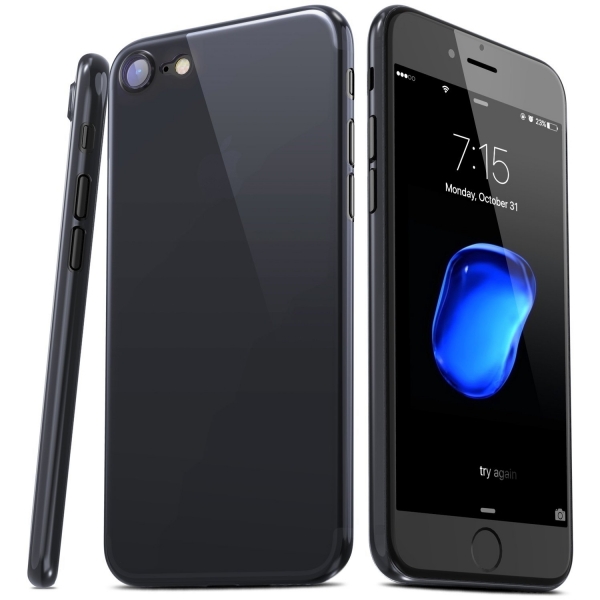 TOZO Apple iPhone 7 Hard Bumper Klf-Jet Black