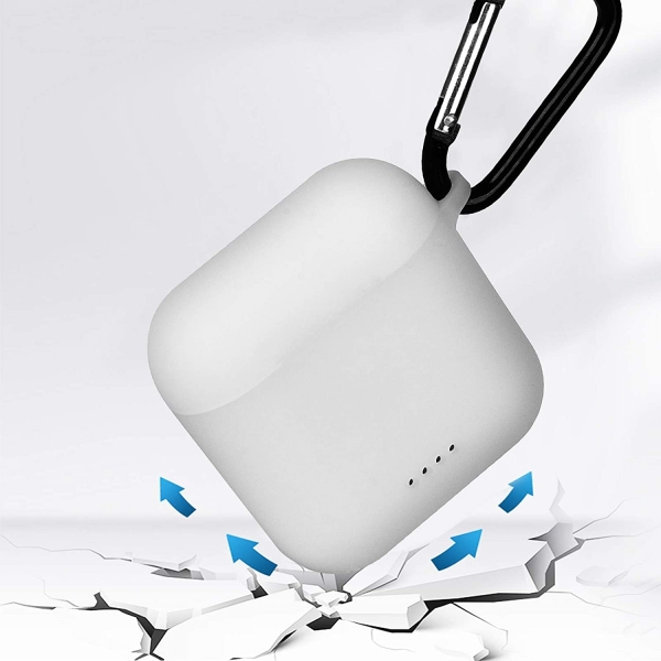 TOZO T6 Airpods Silikon Anahtarlkl Klf-White