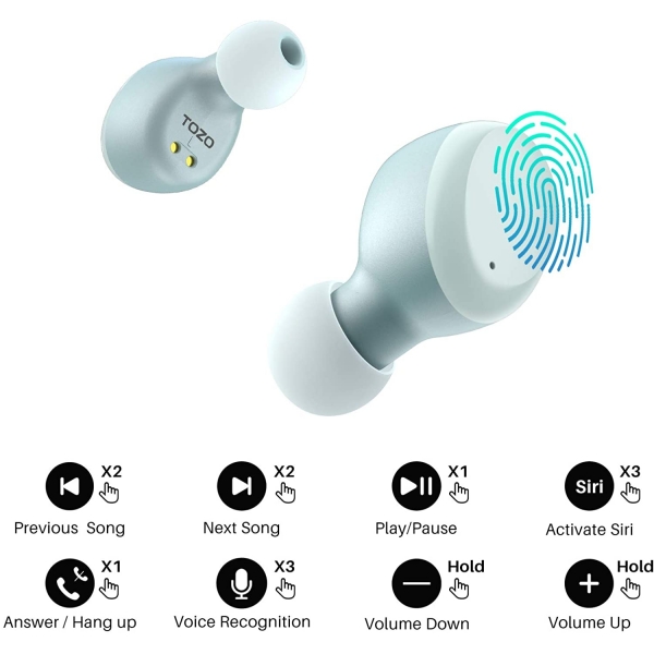 TOZO T6 Wireless Kulak i Kulaklk-Blue