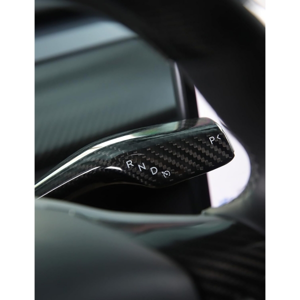 TPARTS Tesla Model 3/Y Uyumlu Direksiyon Kolu Kapa-Glossy Black