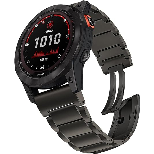 TRUMiRR Garmin Fenix 7 Pro Uyumlu Kay -Black