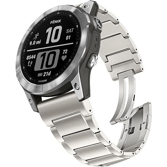 TRUMiRR Garmin Fenix 7 Pro Uyumlu Kay -Silver