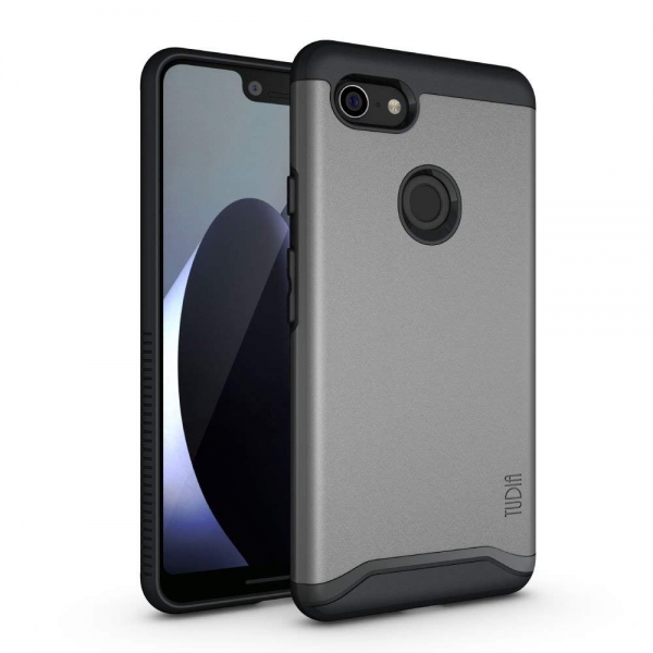 TUDIA Google Pixel 3 XL Merge Serisi Klf-Metallic Slate