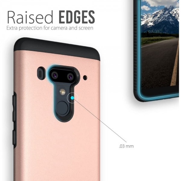 TUDIA HTC U12 Plus MERGE Serisi Klf-Rose Gold