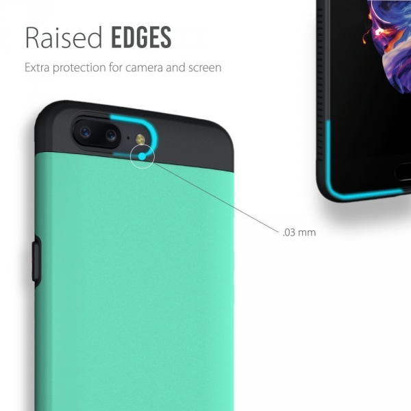 TUDIA OnePlus 5 Slim-Fit Klf-Mint