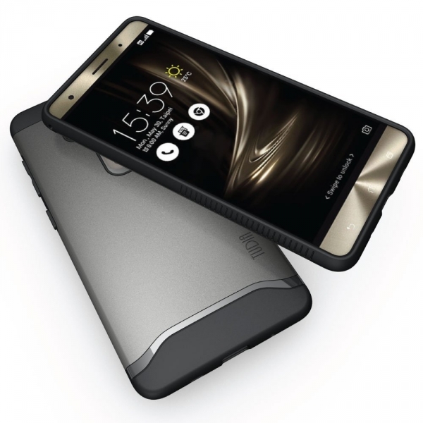 TUDIA ZenFone 3 Deluxe Slim Fit Klf-Metallic Slate