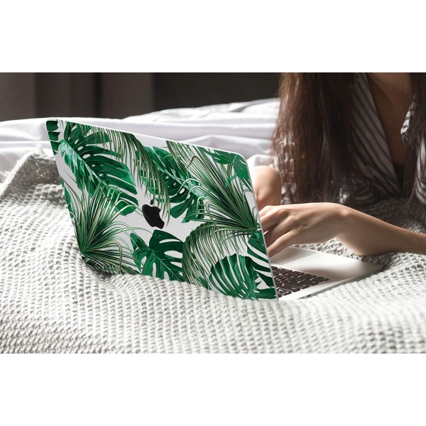 TWOLSKOO MacBook Pro Koruyucu Klf (14 in)(2021)-Tropical Palm Leaves