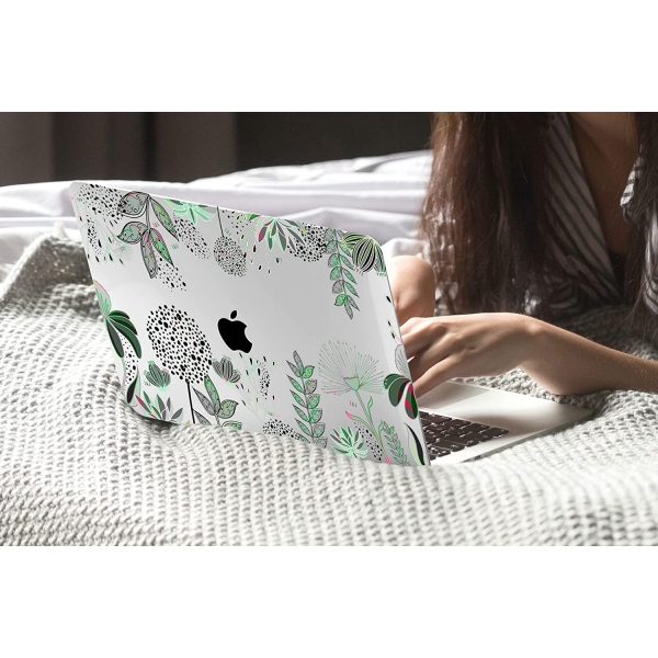 TWOLSKOO MacBook Pro Koruyucu Klf (14 in)(2021)-Garden Floral