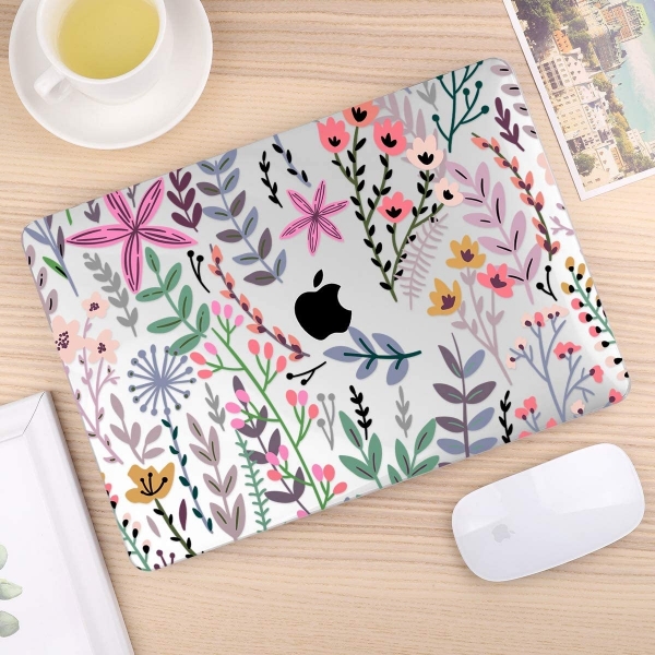 TWOLSKOO MacBook Pro Koruyucu Klf (16 in)(2021)-Tiny Flowers
