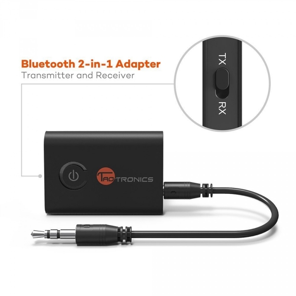 TaoTronics TT-BA07 Bluetooth 4.1 Kablosuz 3.5mm Adaptr (Verici, Alc)