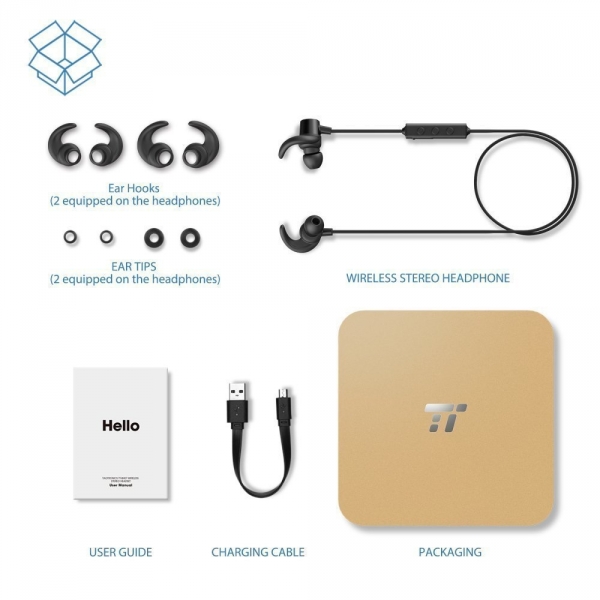 TaoTronics TT-BH16 Bluetooth Kablosuz Manyetik Kulak i Kulaklk