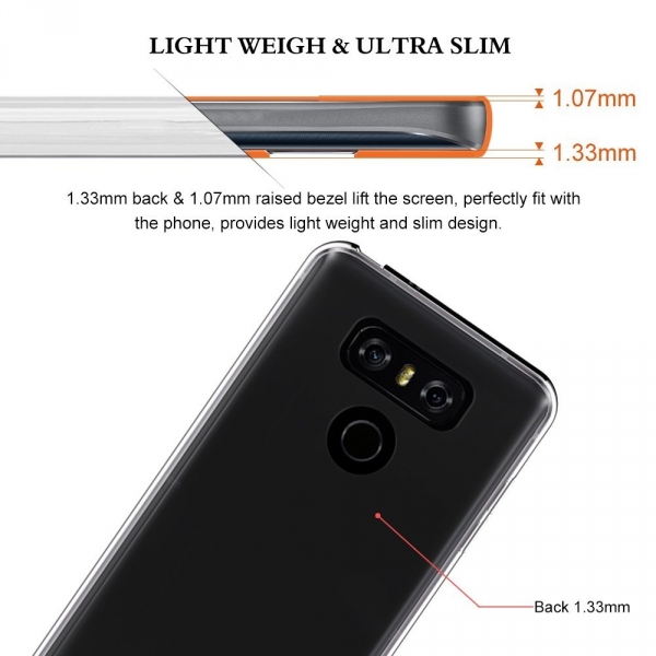 Tauri LG G6 Ultra �nce Esnek K�l�f-Clear