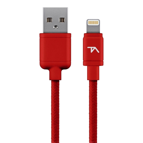 Tech Armor Apple MFI Lightning Kablo (1.82 M)-Red