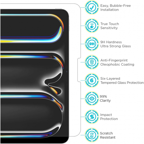 Tech Armor Apple iPad Pro M4 Ekran Koruyucu(13 in)