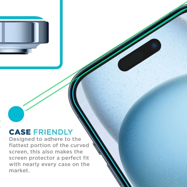 Tech Armor Apple iPhone 15 Cam Ekran Koruyucu(3 adet)