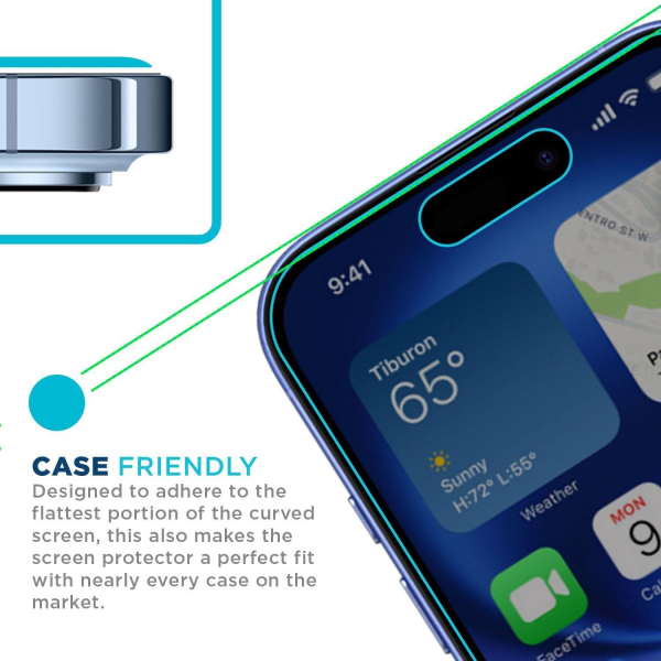 Tech Armor Apple iPhone 16 Privacy Cam Ekran Koruyucu