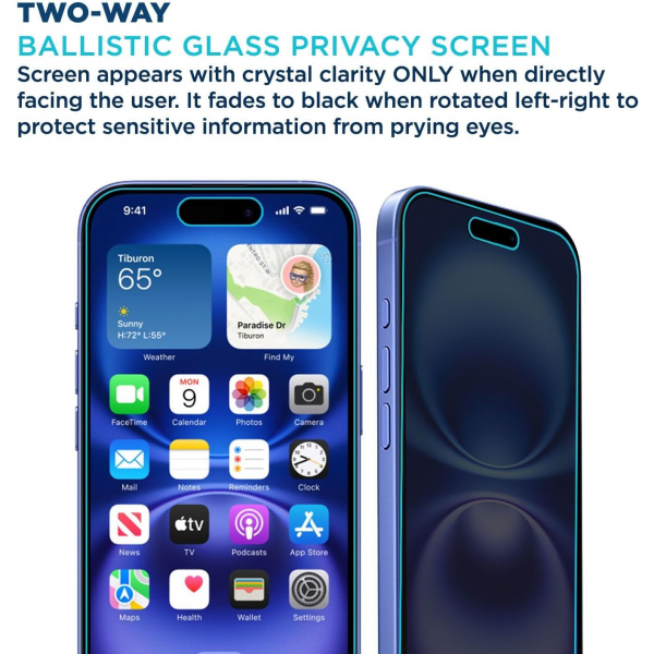 Tech Armor Apple iPhone 16 Privacy Cam Ekran Koruyucu