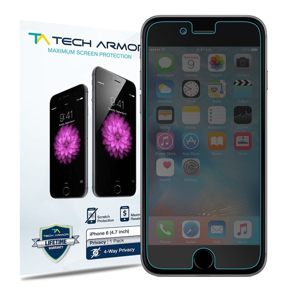 Tech Armor iPhone 6S / 6 Balistik Ekran Koruyucu Film