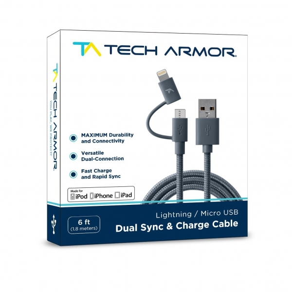 Tech Armor (Lightning / Mikro) USB Kablo